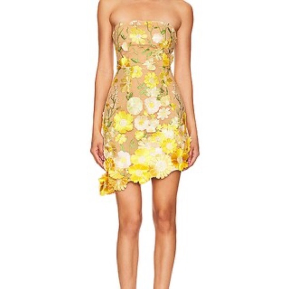 Elliatt New Age Dress in Yellow Multi